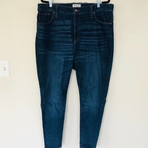 Madewell 10" high rise skinny jeans 35 waist - Picture 4 of 5